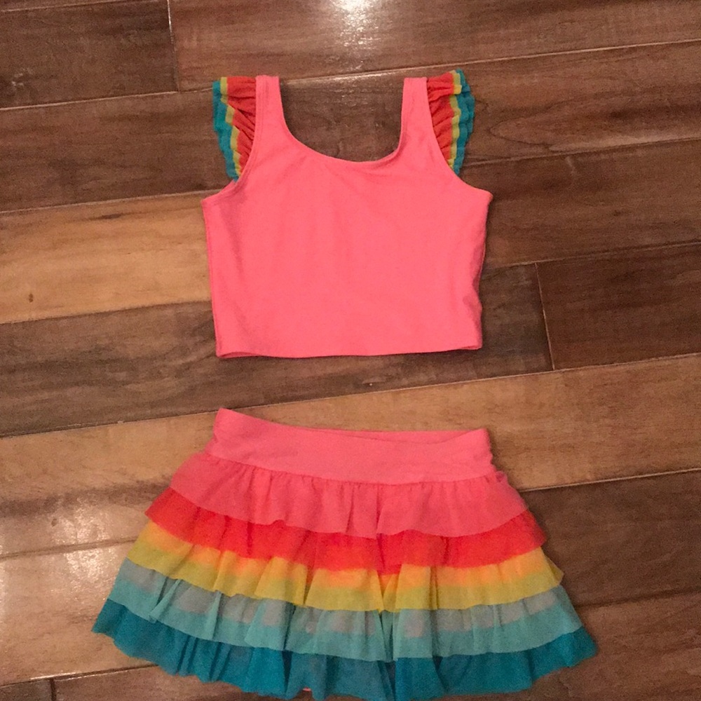 Hanna Anderson, tool swim skirt set